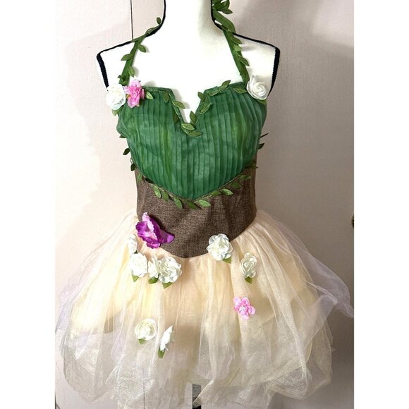 Whimsical Enchantress Cosplay Costume Dress Medium Woodland Pixie Fairy Mystical - Picture 5 of 10